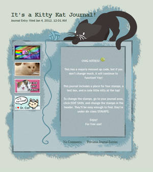 Kitty Katty Journal Skin