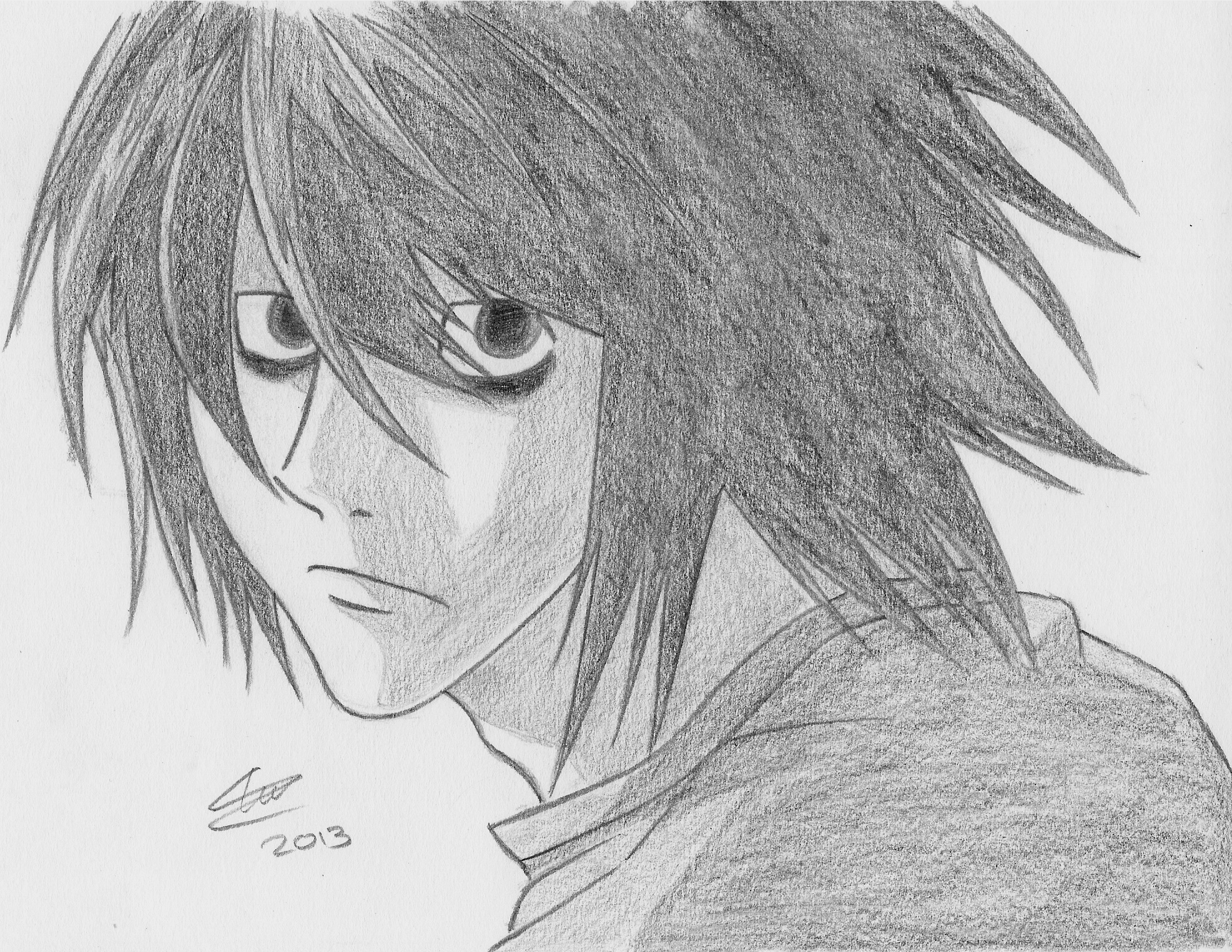 Death Note L Drawing