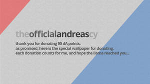 Donor #1 - AndreasCY. Thank You.