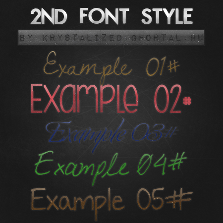 2nd Font Style - ASL File