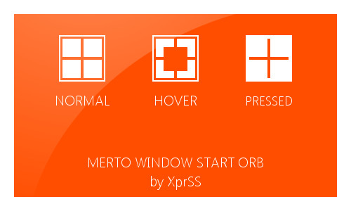 Metro Window Start orb - for Windows 7