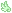 Little Pixel Wing - Pastel Green - Left