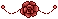 Pixel Rose Divider - Red