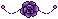 Pixel Rose Divider - Purple