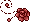 Pixel Rose Divider 3 - Red - Bottom Right