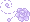 Pixel Rose Divider 3 - Lilac - Bottom Right