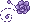 Pixel Rose Divider 3 - Lavender - Top Right