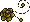 Pixel Rose Divider 3 - Golden - Bottom Left