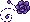 Pixel Rose Divider 3 - Purple 2 - Top Right