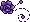 Pixel Rose Divider 3 - Purple 2 - Top Left