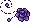 Pixel Rose Divider 3 - Purple 2 - Bottom Right