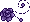Pixel Rose Divider 3 - Purple 2 - Bottom Left