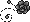 Pixel Rose Divider 3 - Black - Top Right
