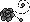 Pixel Rose Divider 3 - Black - Bottom Left