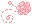 Pixel Rose Divider 3 v2 - Pastel Pink - Top Right by EmpressOfRoses