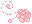 Pixel Rose Divider 3 v2- Pastel Pink - Bottom R