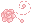 Pixel Rose Divider 3 v2 - Pastel Pink - Bottom L by EmpressOfRoses