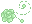 Pixel Rose Divider 3 v2 - Pastel Green - Bottom L