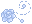 Pixel Rose Divider 3 v2 - Baby Blue - Bottom Left