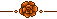 Pixel Rose Divider 2 - Orange