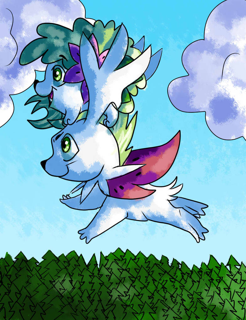 Shaymin Flyers by Doodally-Doodles on DeviantArt