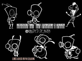 Invader Zim Brushes