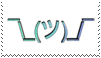 shrug emoji stamp by goredoq