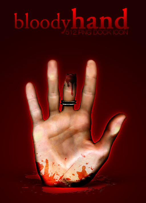 Bloody Hand Dock Icon