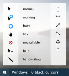 Windows 11 cursor - black version
