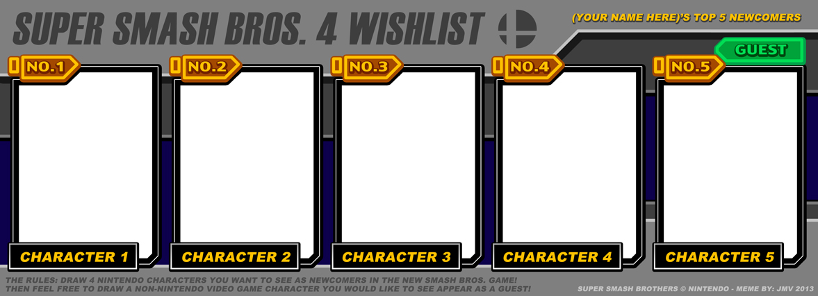 Super Smash Bros. 4 Wishlist MEME by Jmanvelez on DeviantArt
