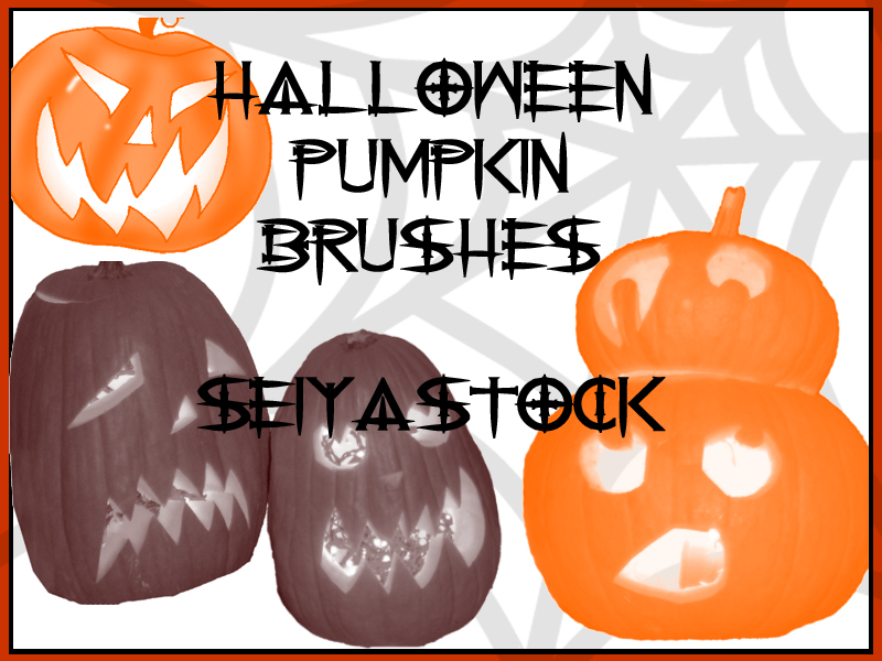 Halloween Pumpkin Brushes