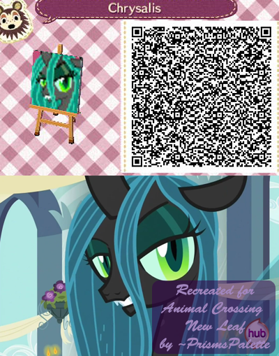 Queen Chrysalis Animal Crossing QR Code