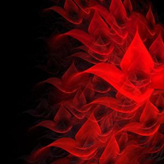 Неоновый цветок красный