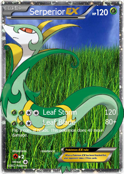 Serperior Fake Card by godzilla92569256 on DeviantArt