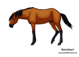 FREE Horse Lineart PSD: Stallion and Mare