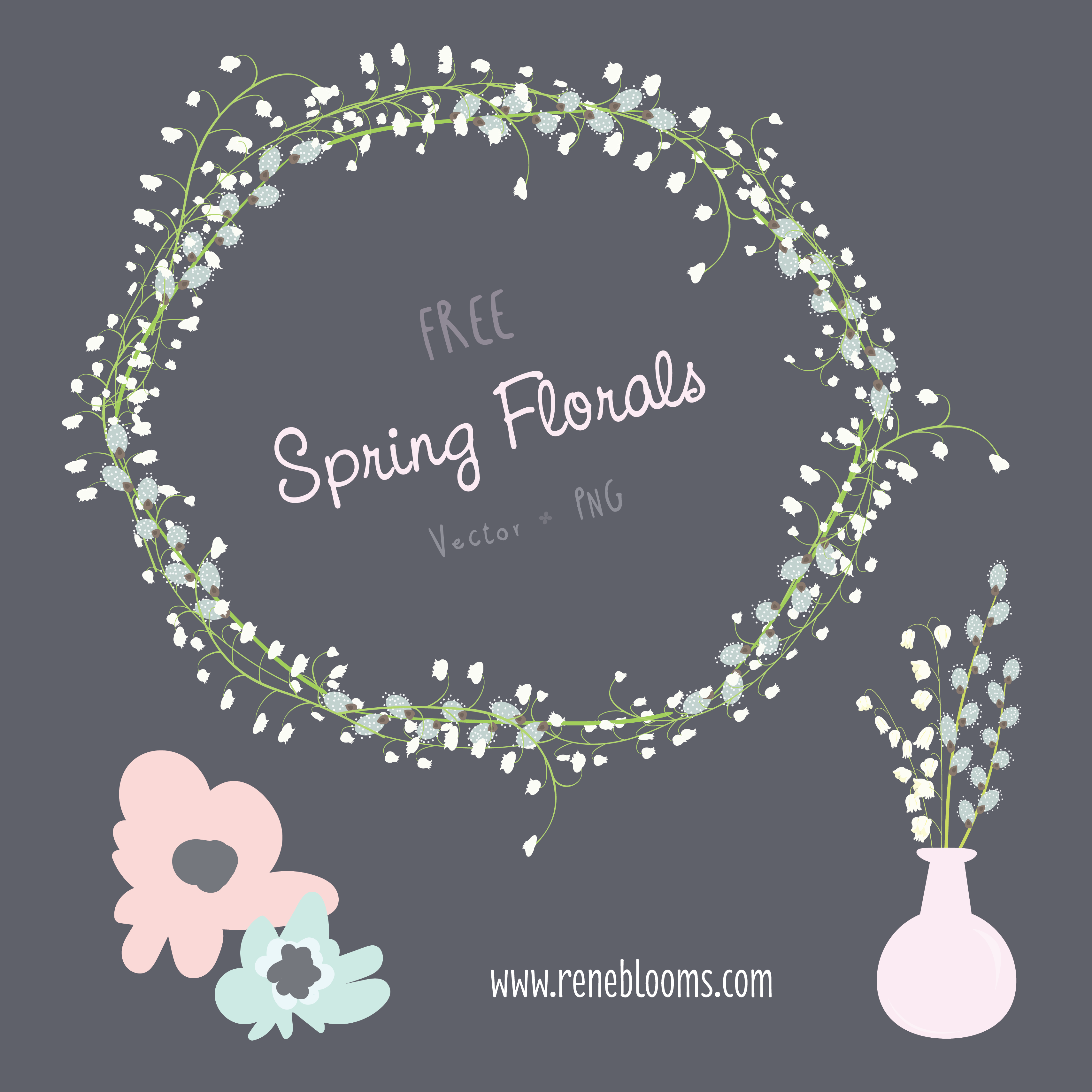 Floral Vector Resources FREE!