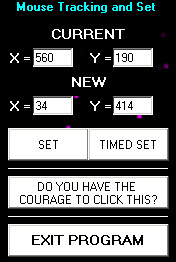 Mouse tracking and Set -FIXED