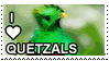 I Love Quetzals Stamp by Leeanix