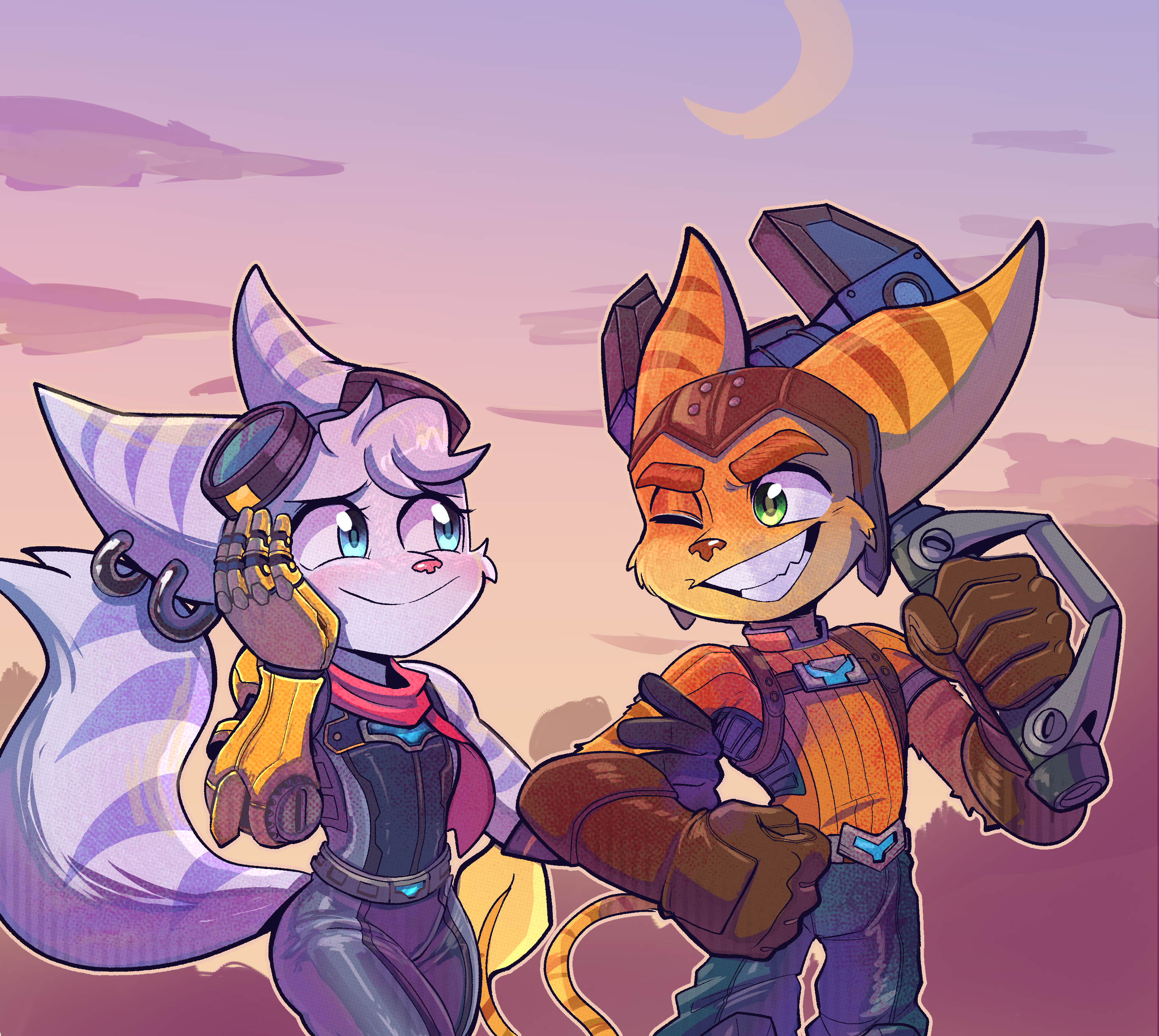 Cute Rivet Ratchet x Rivet - Are you ready to training? by GamerAlfa117 on DeviantArt