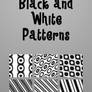 Black and white GIMP Patterns