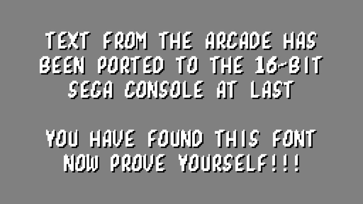 MK1 Sega Arcade Font by tabmok99 on DeviantArt