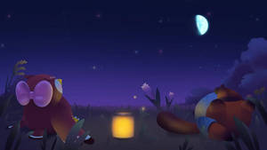 Animation | Animal Crossing - Windy night