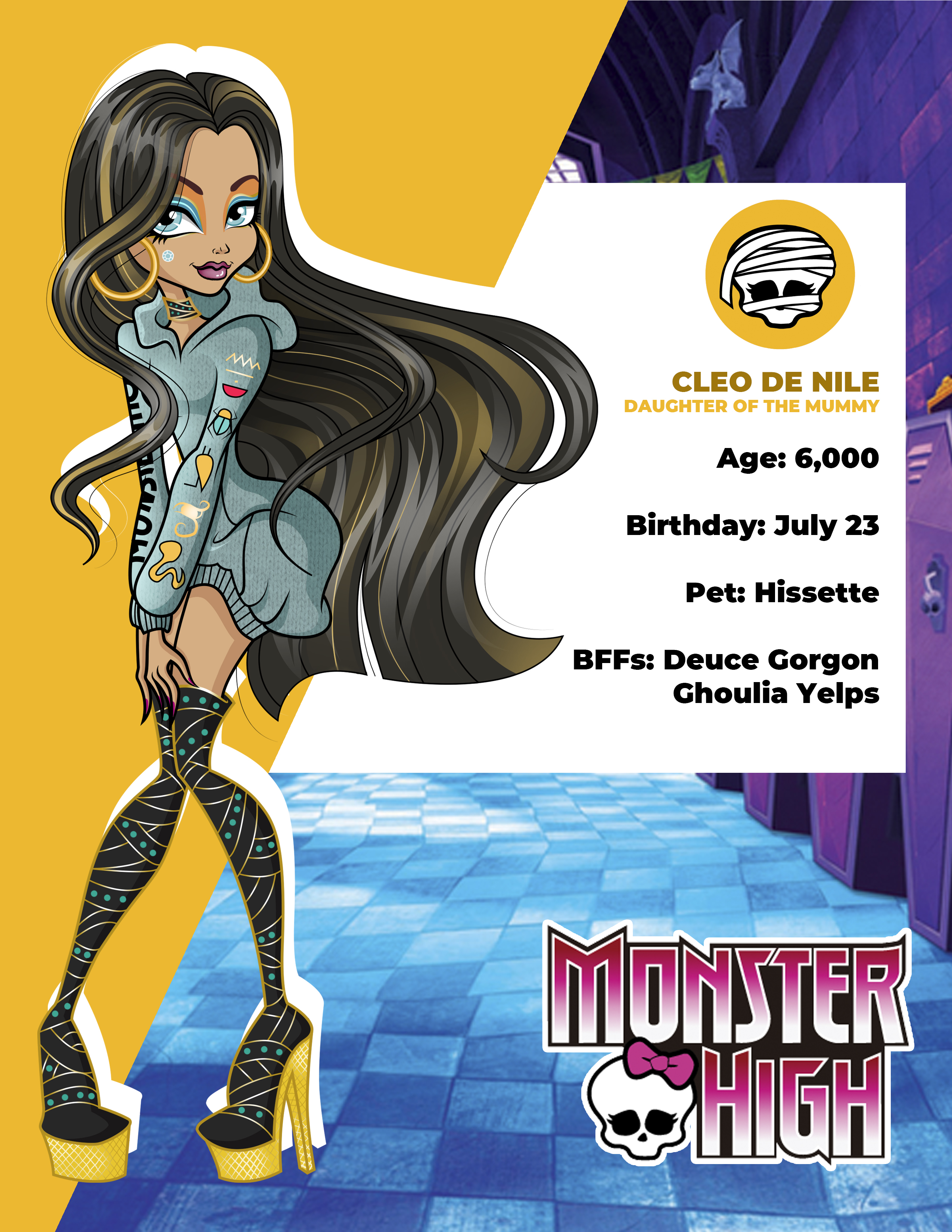 Chione De Nile Gorgon(Monster High Oc) by PinkamenaDianePieCP on DeviantArt