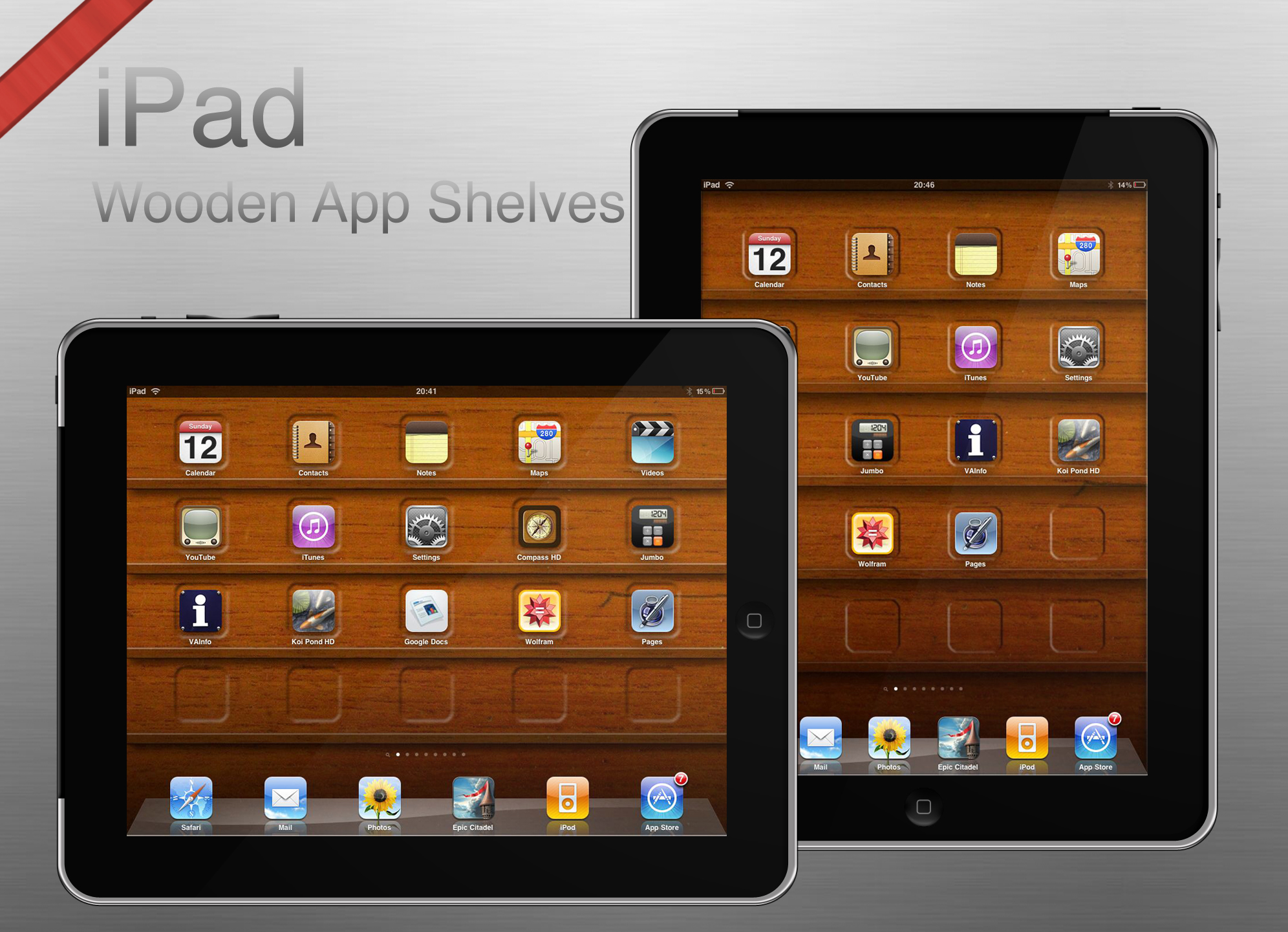 iPad Shelves Wallpaper