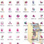 Nice pink Icons for Windows xp