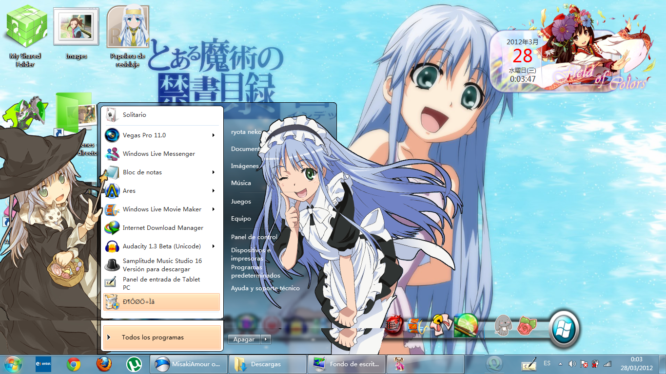 To Aru Majutsu no Index Tema Win 7