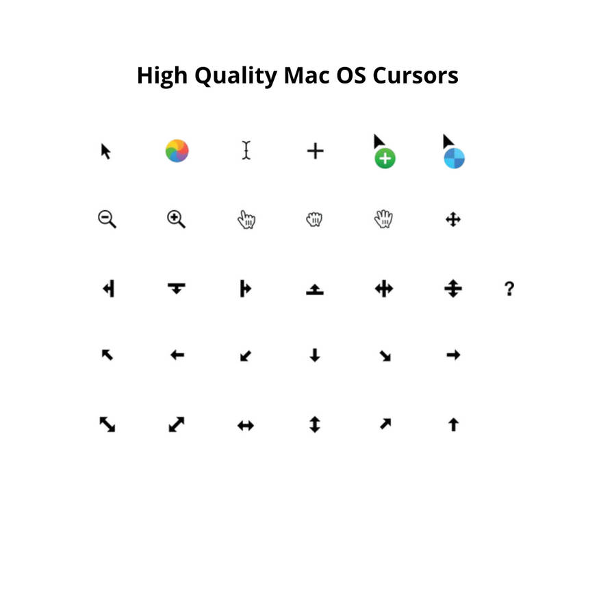 Mac Os Cursors For Windows High Quality Macos By by Daniloo80 on DeviantArt