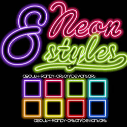 8 Neon Styles For Photoshop