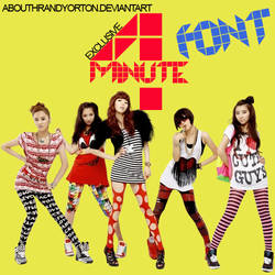 4Minute - Font