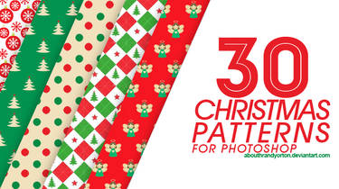 30 Christmas Patterns for Photoshop